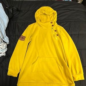 Mustard yellow AK chicks hoodie